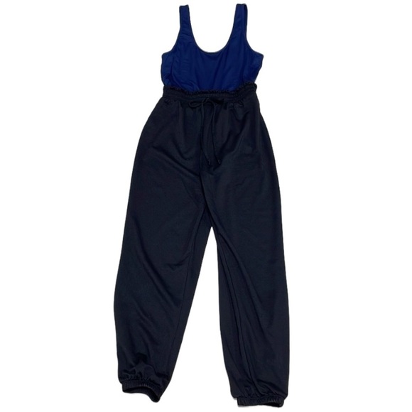 The Vanity Room Jumpsuit Sleeveless NWT Blue Black Size Small - Picture 2 of 14